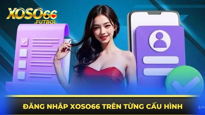 Thao tác đăng nhập XOSO66 trên từng cấu hình